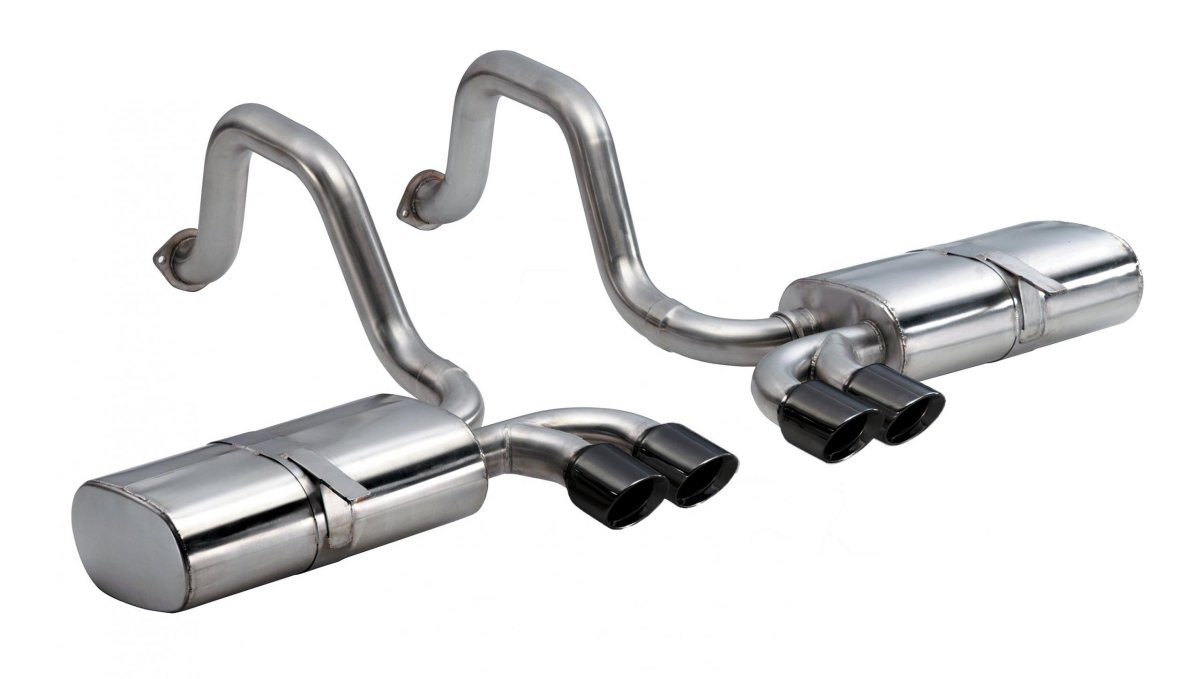 GODSNOW Catback Exhaust System For Chevy Corvette C5 1997-2004 – Stainless Steel With 3.5" Quad Oval Tips